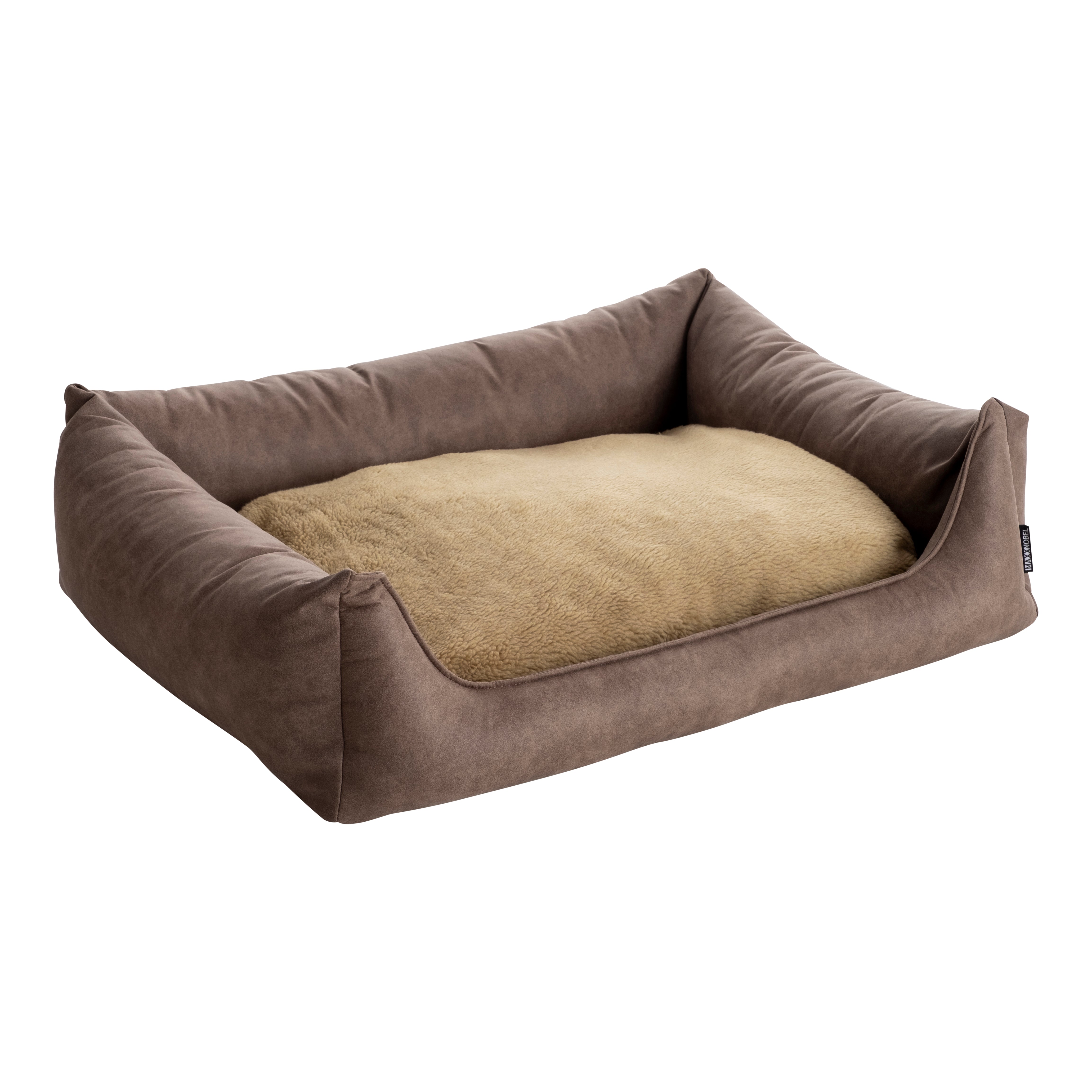Losse Hoes - Binnenkussen - Lederlook/Teddy Taupe - Orthopedische sofa