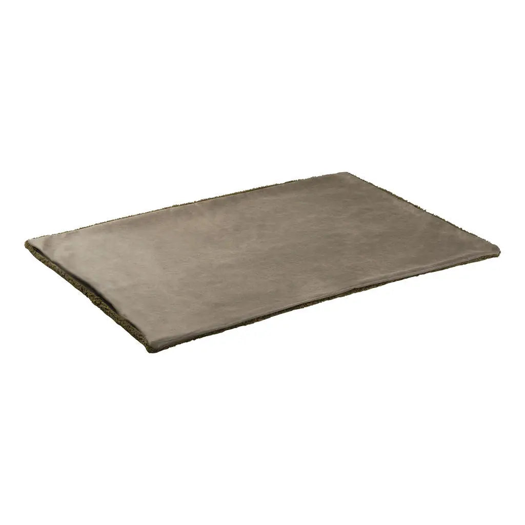 Losse Hoes - Binnenkussen - Lederlook/Teddy Olijf - Orthopedische Hondenmand