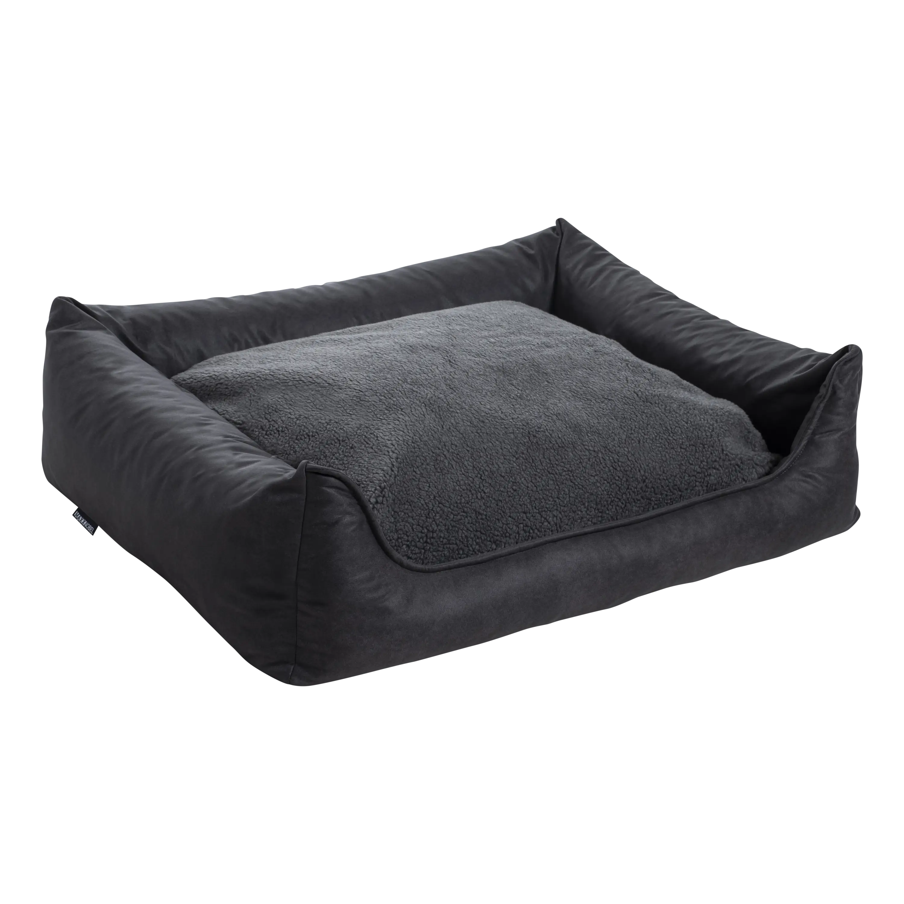 Orthopedische Hondenmand - Lederlook - Antraciet - Orthopedische Hondenmand
