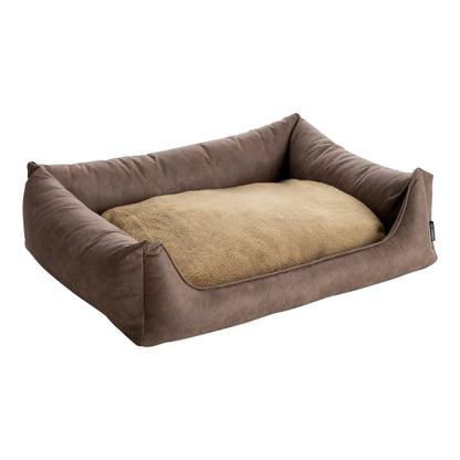 Losse Hoes - Binnenkussen - Lederlook/Teddy Taupe - Orthopedische sofa