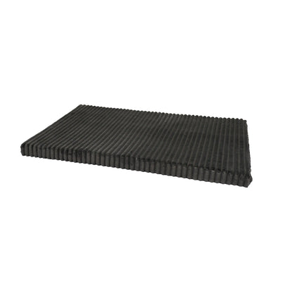 Grijs orthopedisch benchmatras nova rib met zwarte geribbelde textuur voor extra comfort en ondersteuning