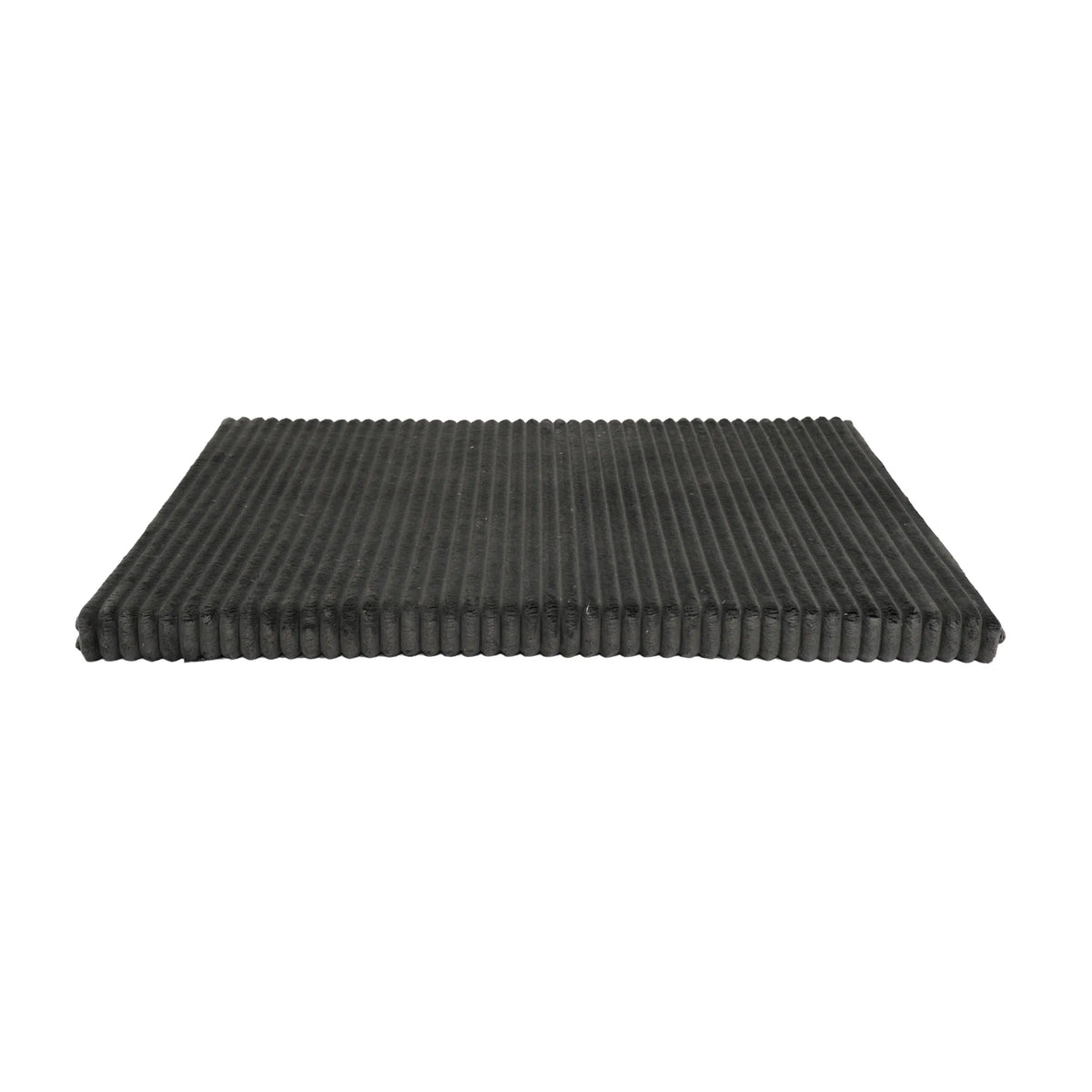 Orthopedisch benchmatras nova rib grijs met zwarte ribbelige ribbed corrugated kunststof mat voor extra comfort