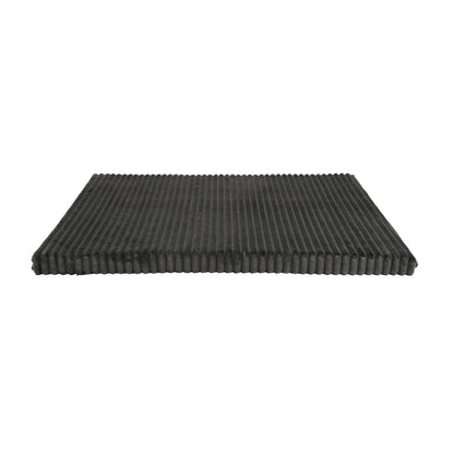Orthopedisch benchmatras nova rib grijs met zwarte ribbelige ribbed corrugated kunststof mat voor extra comfort