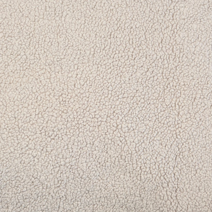 Orthopedisch hondenkussen teddy beige van zacht, beige faux fur met een knuffelige, pluche textuur