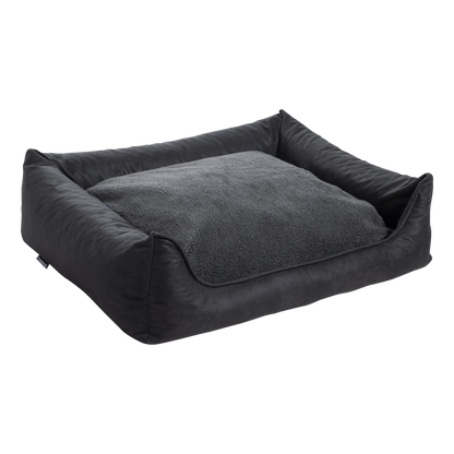 Orthopedische Hondenmand - Lederlook - Antraciet - Orthopedische Hondenmand