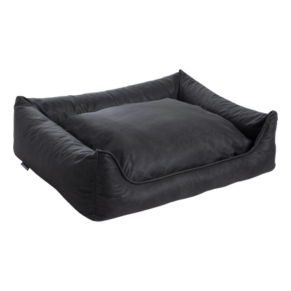 Orthopedische Hondenmand - Lederlook - Antraciet - Orthopedische Hondenmand