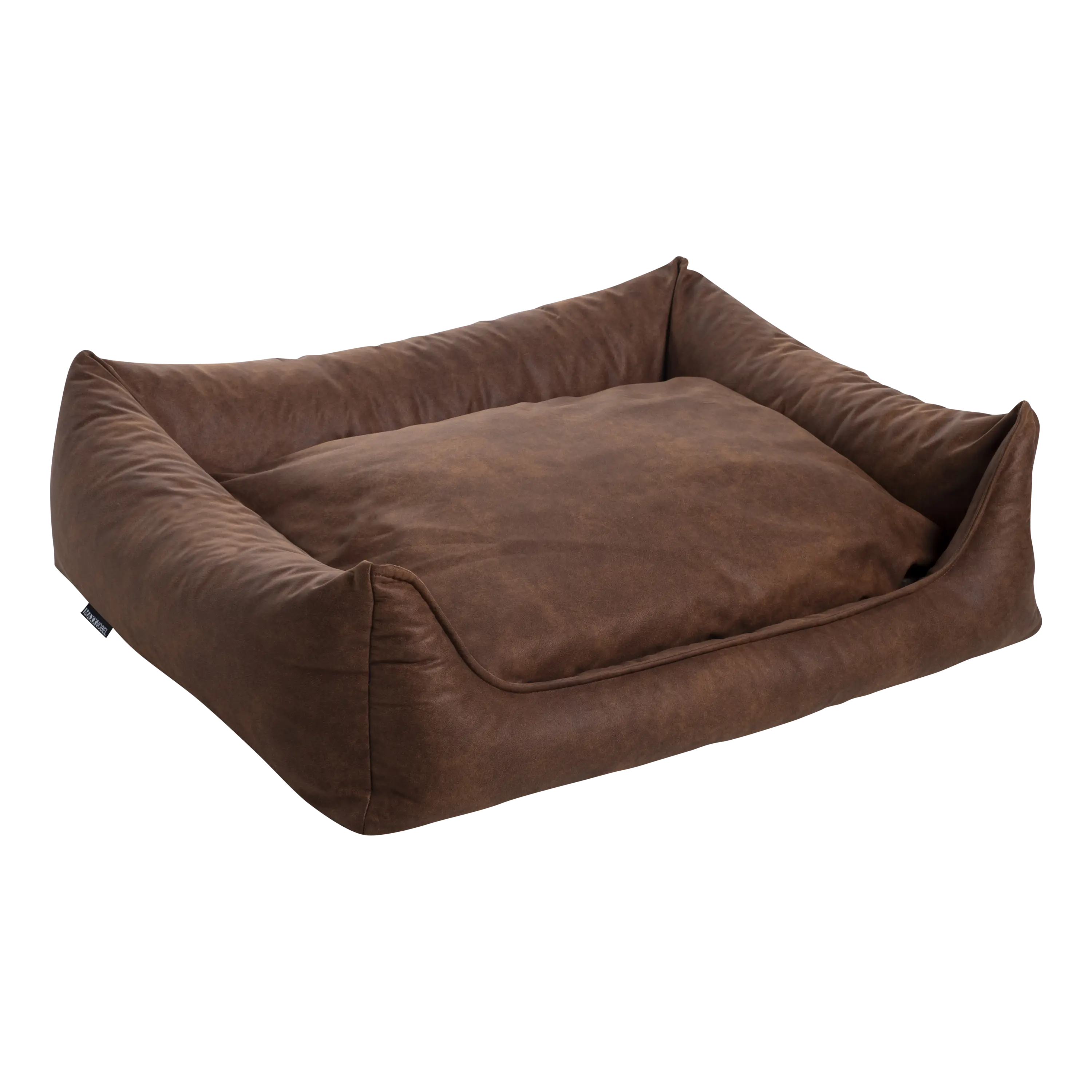 Orthopedische Hondenmand - Lederlook - Cognac - Orthopedische Hondenmand