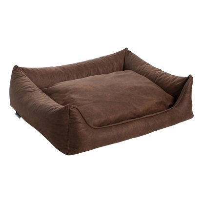 Orthopedische Hondenmand - Lederlook - Cognac - Orthopedische Hondenmand