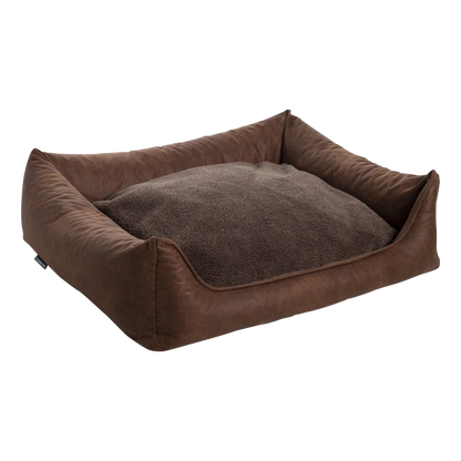 Orthopedische Hondenmand - Lederlook - Cognac - Orthopedische Hondenmand