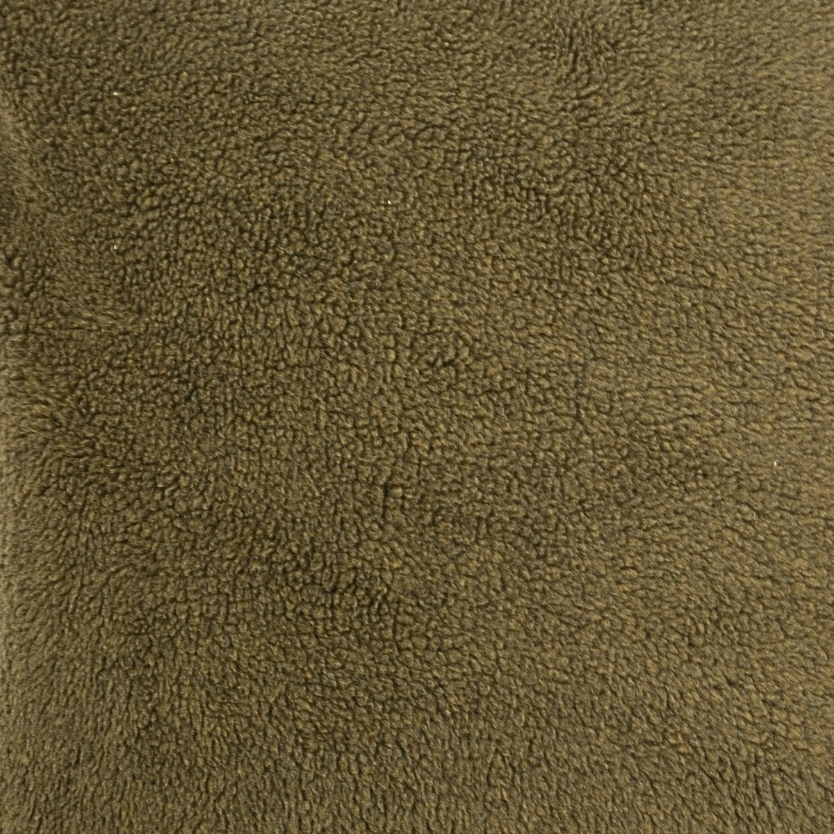 Orthopedische hondenmand in olijfgroen pluche fleece met zachte, gestructureerde stof en lederlook