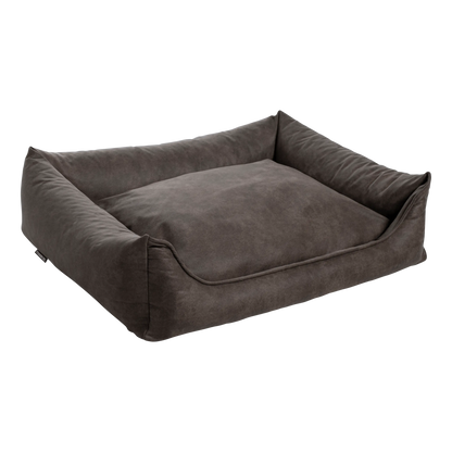 Orthopedische Hondenmand - Lederlook - Olijf - Orthopedische Hondenmand